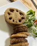 とーちゃん家のハンバーグ級蓮根はさみ揚げ