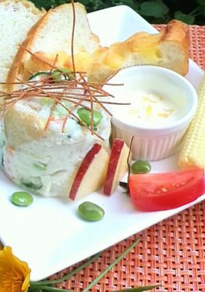 塩ヨーグルト入りポテトサラダの夏ランチ♪-レシピのメイン写真