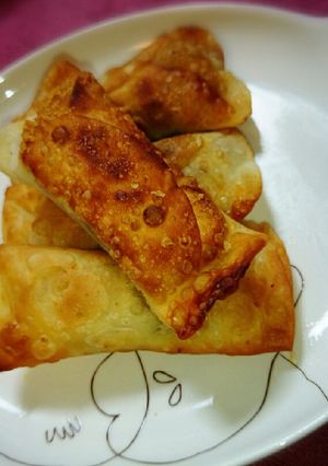 余った餃子の皮で和風ツナマヨ焼き揚げ☆-レシピのメイン写真