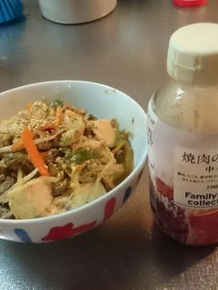 ファミリーマートの焼き肉のタレで-レシピのメイン写真