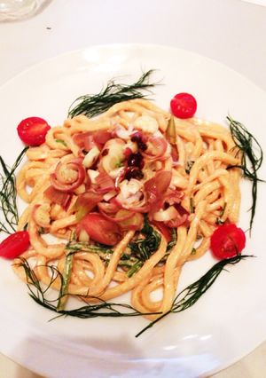 簡単！ミョウガたっぷり明太うどん☆-レシピのメイン写真