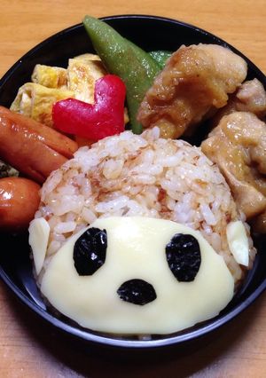 (家にあるもので)モンチッチ弁当-レシピのメイン写真