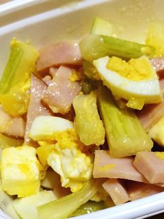 セロリとハムの塩レモンサラダ-レシピのメイン写真