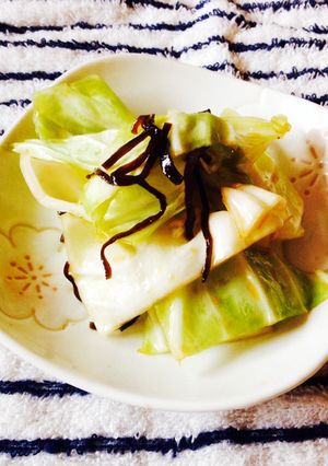 キャベツの塩昆布和え！-レシピのメイン写真