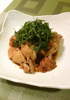 鶏の梅煮さわやか青しそ仕立て-レシピのメイン写真