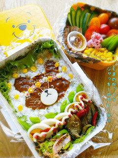 手作りの型で❤︎ジャッキーのカレー弁当-レシピのメイン写真