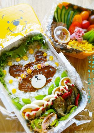 手作りの型で❤︎ジャッキーのカレー弁当-レシピのメイン写真