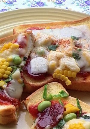 フレンチトースト風なピザトースト♪-レシピのメイン写真