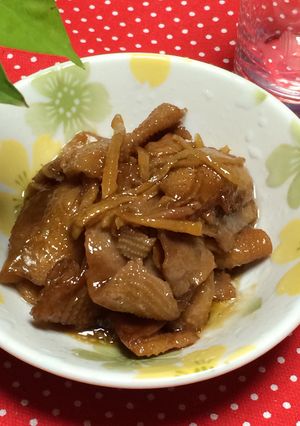☆鶏皮の甘辛煮☆しょうがたっぷり♪-レシピのメイン写真