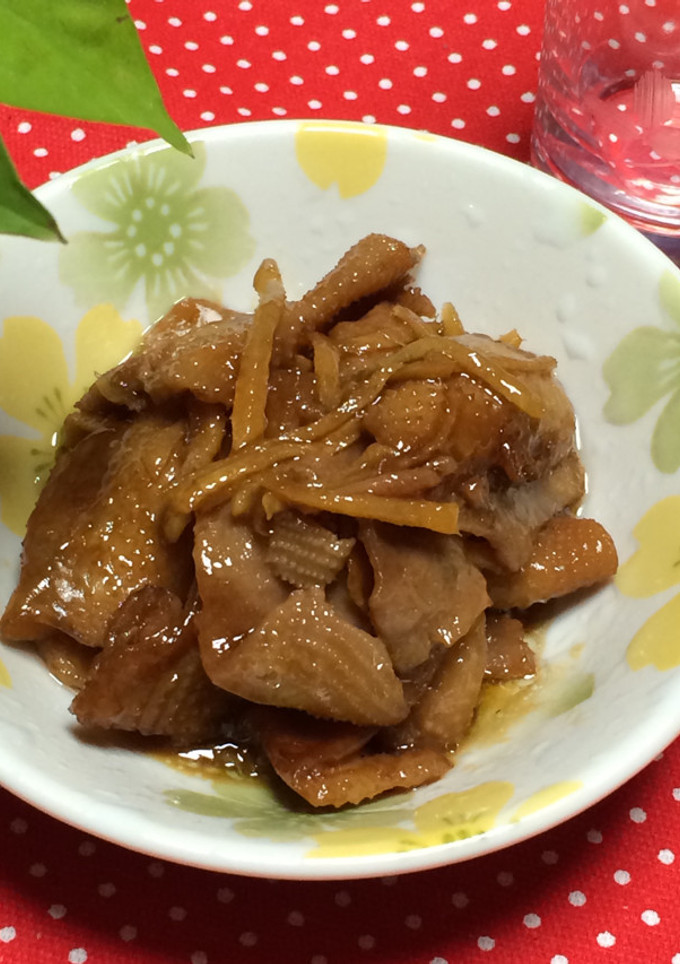 ☆鶏皮の甘辛煮☆しょうがたっぷり♪-レシピのメイン写真