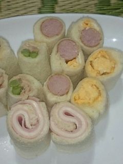 くるくるロールサンドイッチ☆お弁当運動会-レシピのメイン写真