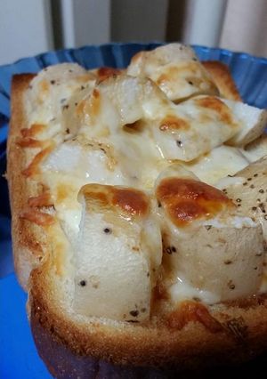 皮付きゴロゴロ焼き山芋チーズトースト♡-レシピのメイン写真
