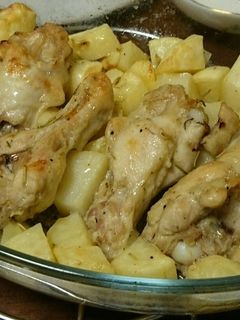 鶏手羽元とじゃがいものオーブン焼き-レシピのメイン写真