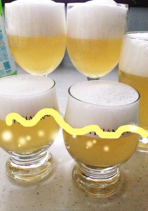 なんちゃってビールゼリー リンゴジュース-レシピのメイン写真
