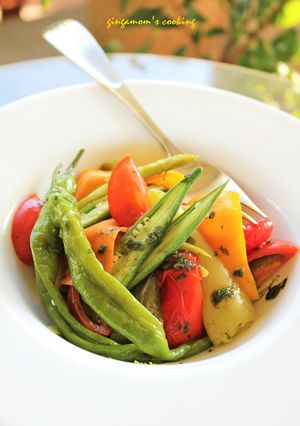 彩りグリル野菜のASIANバジルサラダ-レシピのメイン写真