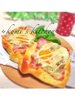 ベーコンエッグの調理パン♡チーズマヨ♡-レシピのメイン写真