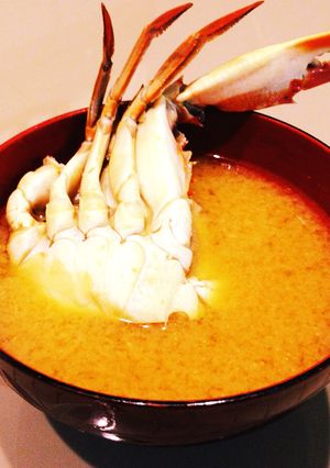 ワタリガニの味噌汁-レシピのメイン写真