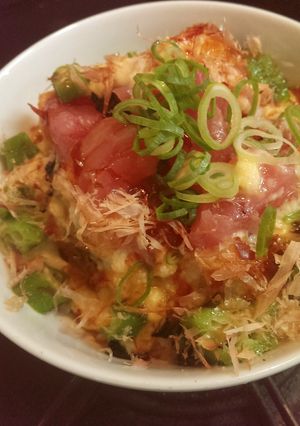 【夏バテに】オクラとマグロのとろろかけ丼-レシピのメイン写真