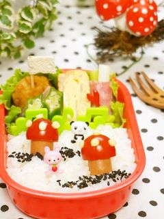 ✿ウイニーdeきのこちゃん✿-レシピのメイン写真