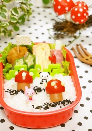 ✿ウイニーdeきのこちゃん✿-レシピのメイン写真