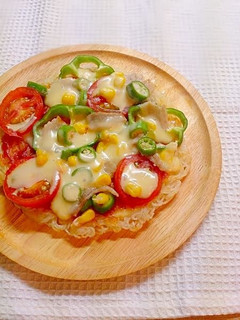 フライパンで大変身♪そうめんがピザに!?-レシピのメイン写真