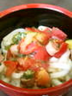 夏につるっと適当簡単冷やしうどん-レシピのメイン写真