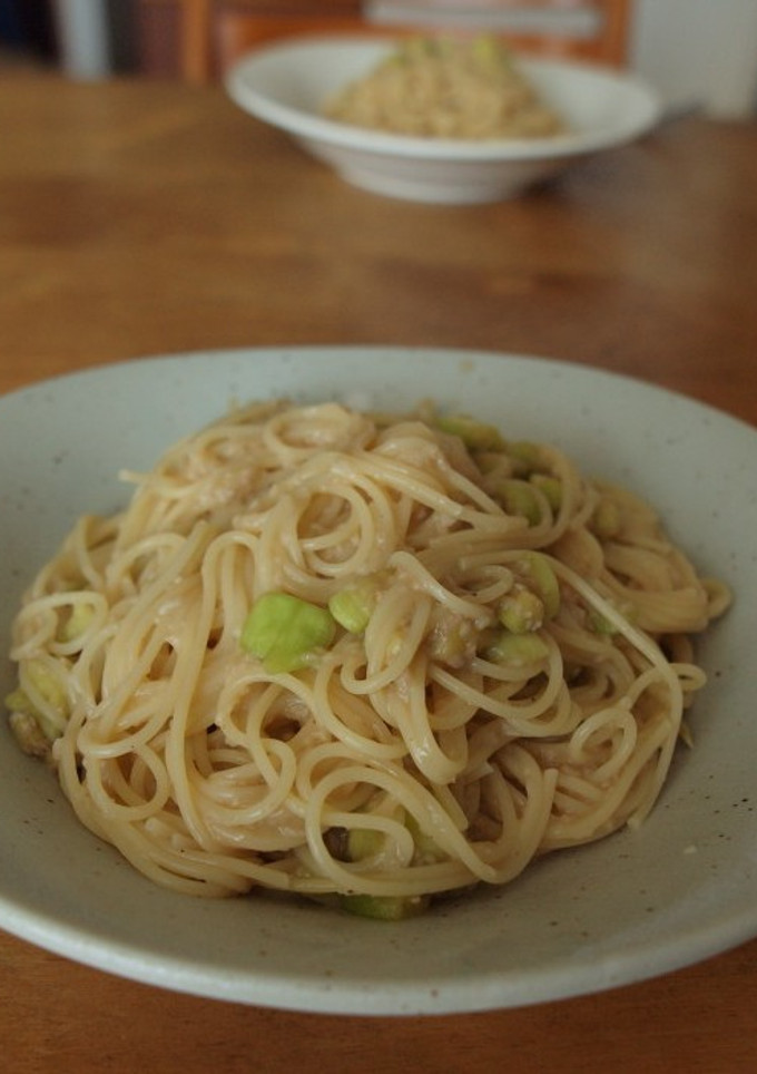 焼きナスととろろのパスタ-レシピのメイン写真