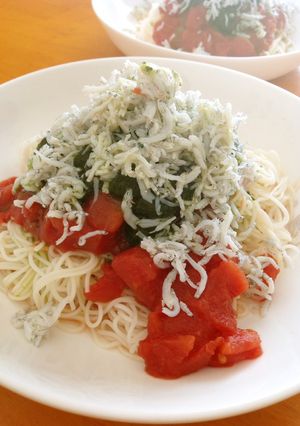 3色トッピング素麺♡ジェノベーゼ風-レシピのメイン写真