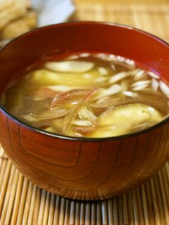 朝食に☆茗荷と茄子のお味噌汁-レシピのメイン写真