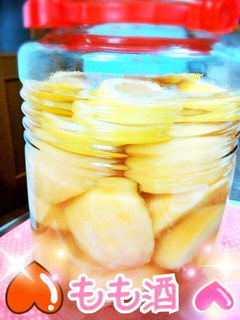 桃もおススメ~甘い果実酒♡もも酒♪-レシピのメイン写真