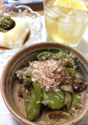 酒とよく合う万願寺と鯖缶のバターしょうゆ-レシピのメイン写真