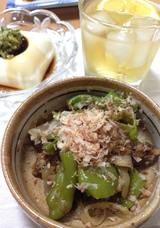 酒とよく合う万願寺と鯖缶のバターしょうゆ-レシピのメイン写真