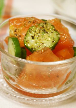 塩レモンで美味しい☆トマトサラダ-レシピのメイン写真