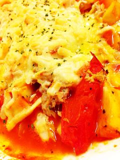 筍とトマトのチーズ焼き-レシピのメイン写真