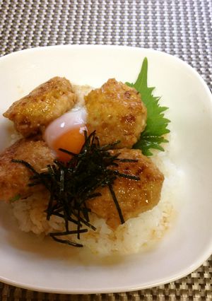 鶏つくね丼-レシピのメイン写真