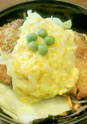 味噌カツ丼　卵ソースがけ-レシピのメイン写真