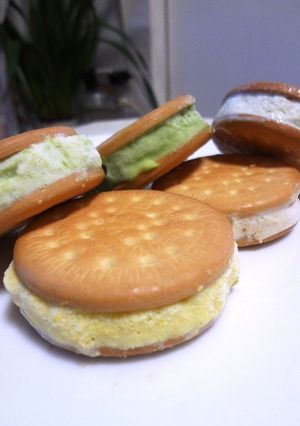 野菜アイスクッキーサンド☆コーン-レシピのメイン写真