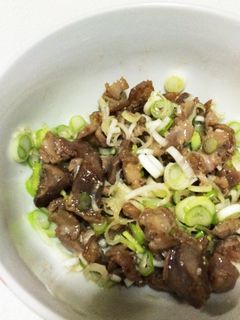 砂肝の銀皮で!ネギ塩和え-レシピのメイン写真