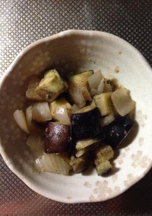 なすと玉ねぎの味噌煮-レシピのメイン写真