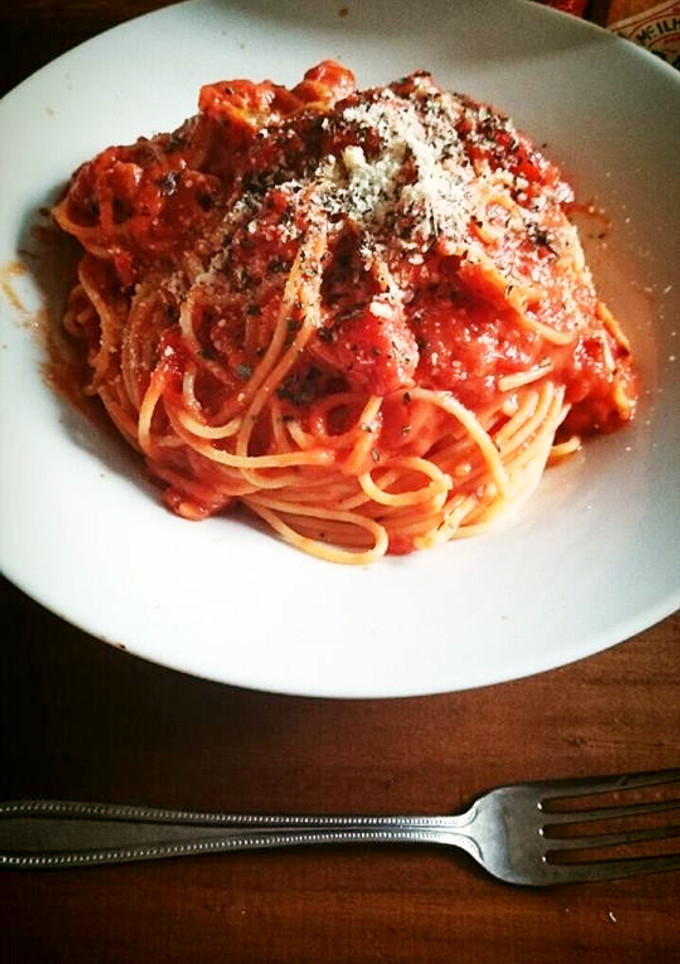 簡単！トマト缶で作る本格トマトパスタ-レシピのメイン写真