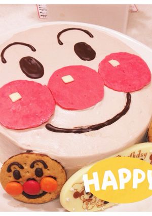 アンパンマン♡バースデーケーキ-レシピのメイン写真