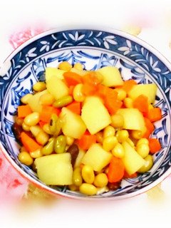 豆&じゃがいもの簡単煮物-レシピのメイン写真