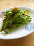 レンジで超簡単☆ささげの生姜胡麻和え