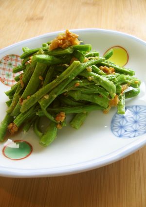 レンジで超簡単☆ささげの生姜胡麻和え-レシピのメイン写真