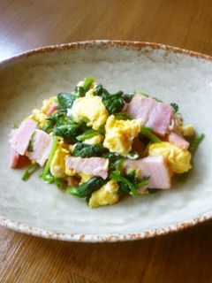ほうれん草とベーコンの玉子炒め♪-レシピのメイン写真