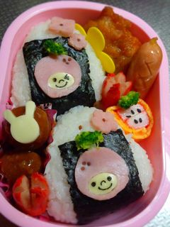 幼稚園 お弁当★いちごおにぎり★-レシピのメイン写真