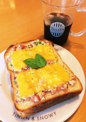 ウィニーでママも美味しくオープントースト-レシピのメイン写真