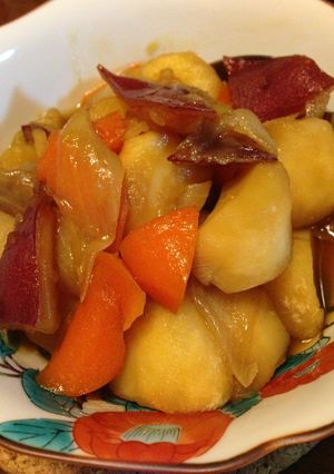 簡単うまうま　さついも入りの簡単肉じゃが-レシピのメイン写真