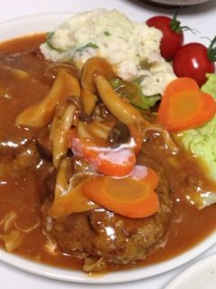 煮込みハンバーグ-レシピのメイン写真