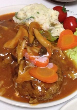 煮込みハンバーグ-レシピのメイン写真